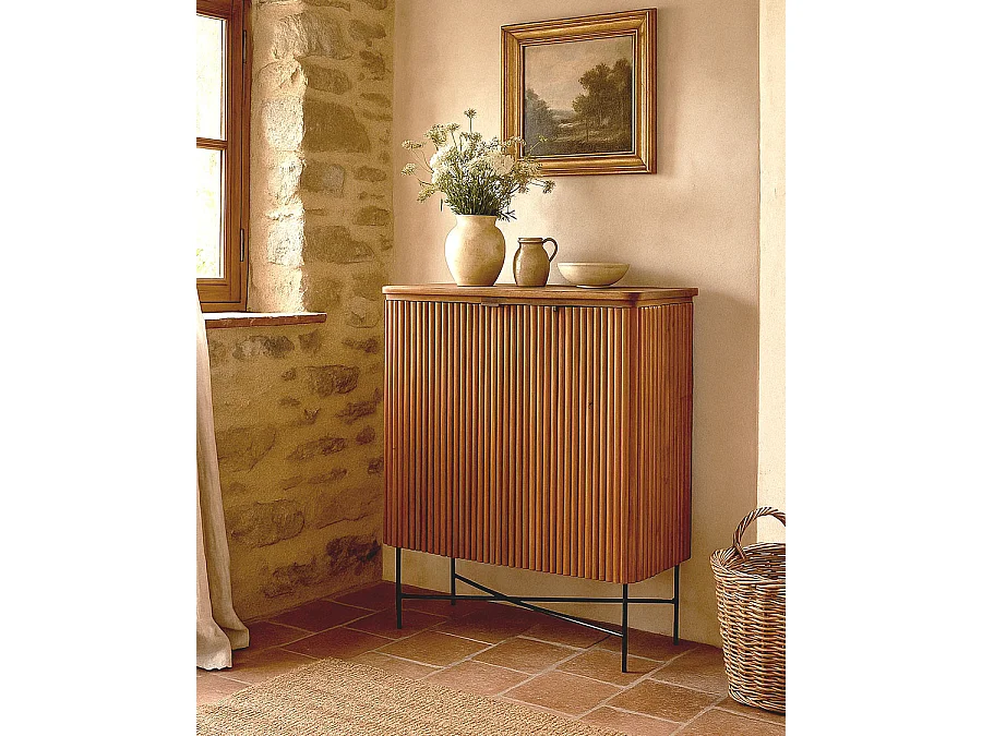 Opéra - Buffet 2 portes en teck recyclé