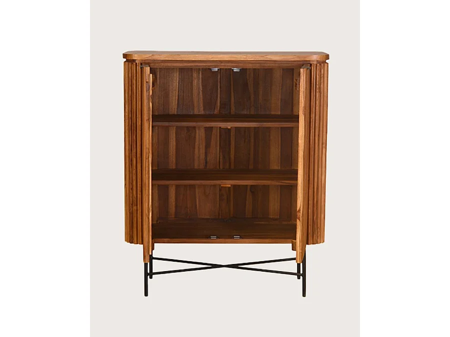 Opéra - Buffet 2 portes en teck recyclé