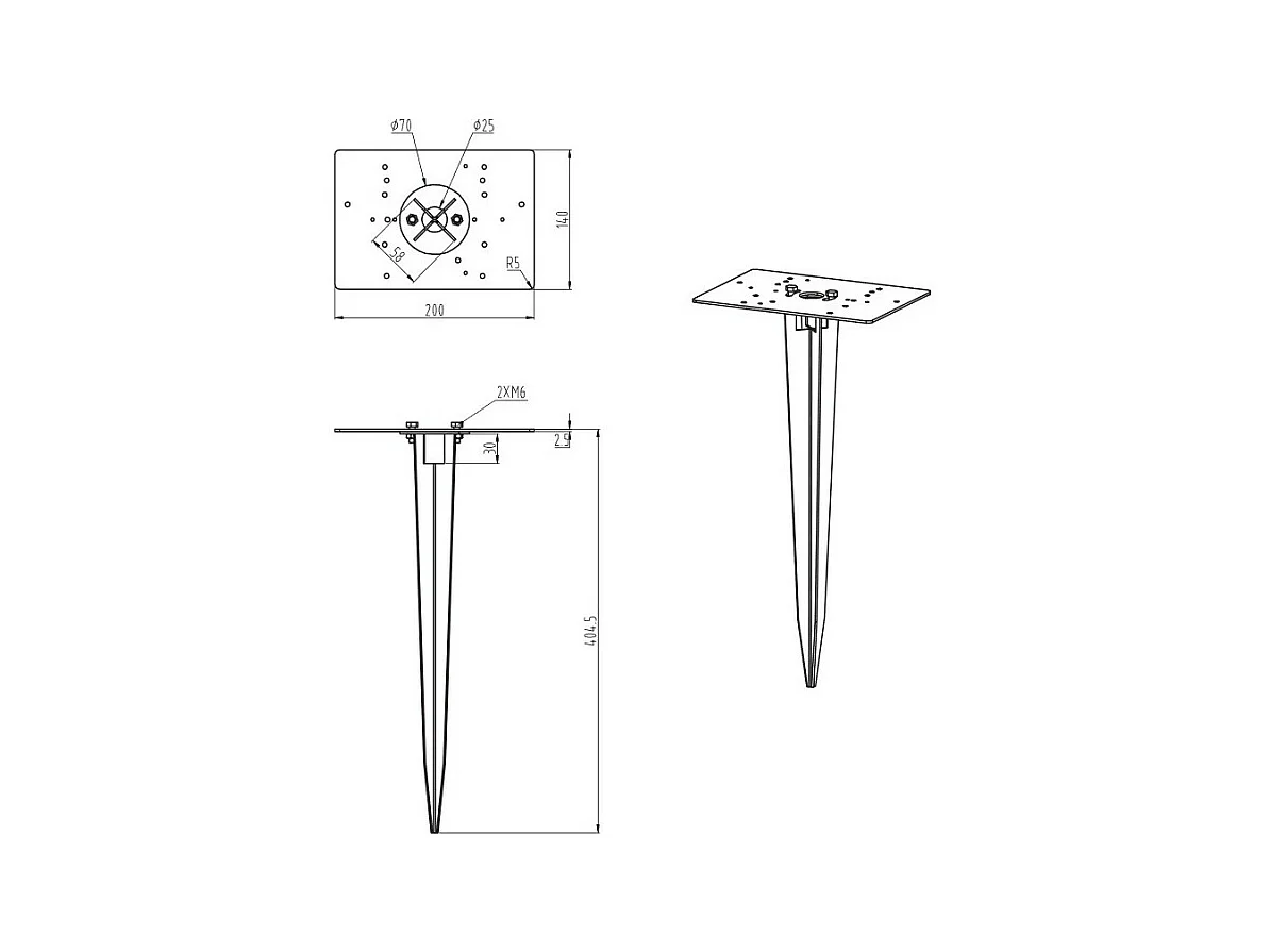 Piquet fixation borne de jardin