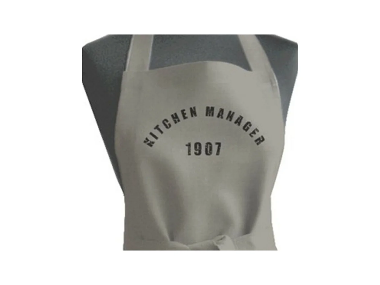 Delantal beige algondón 70x80 cm