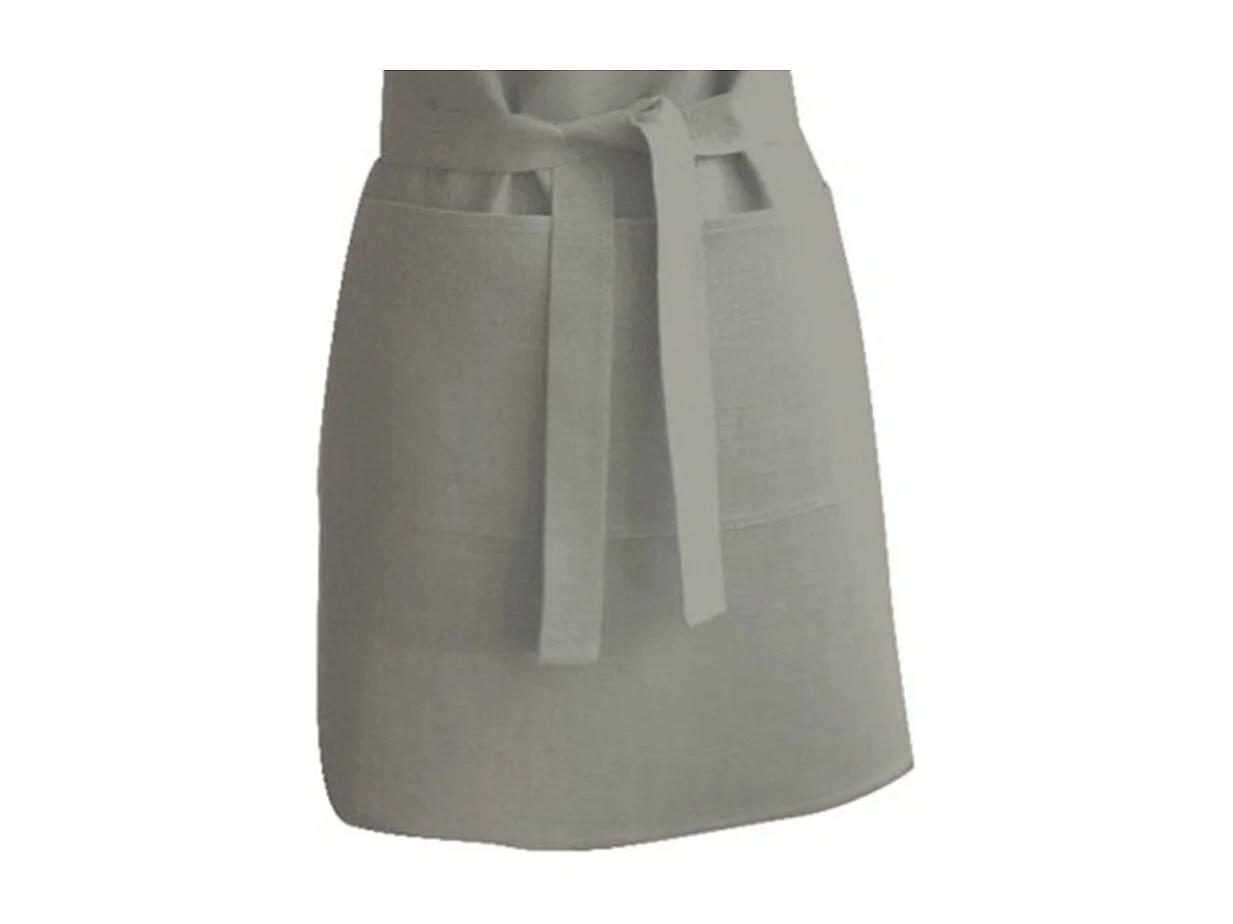 Delantal beige algondón 70x80 cm