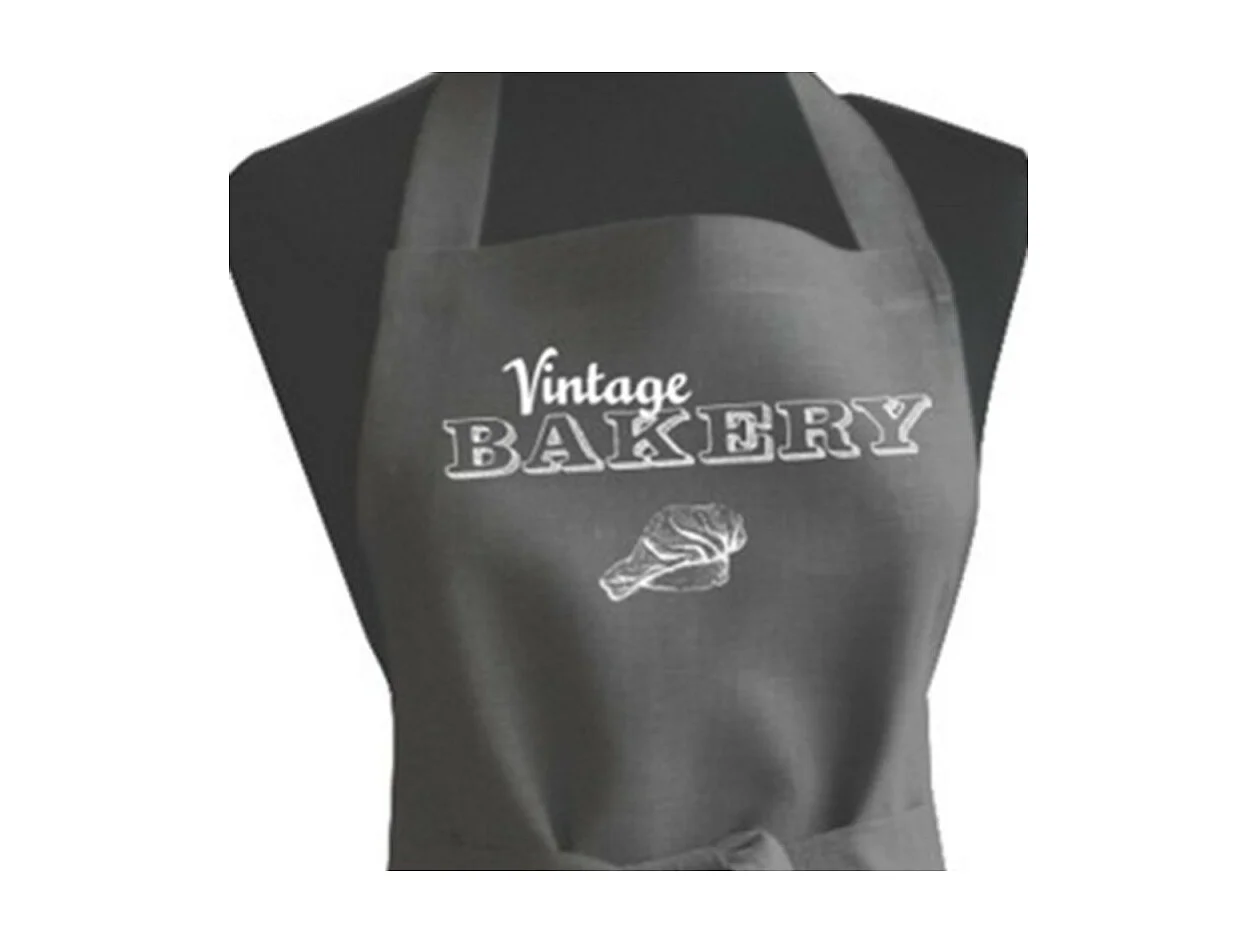 Delantal gris algondón 70x80 cm