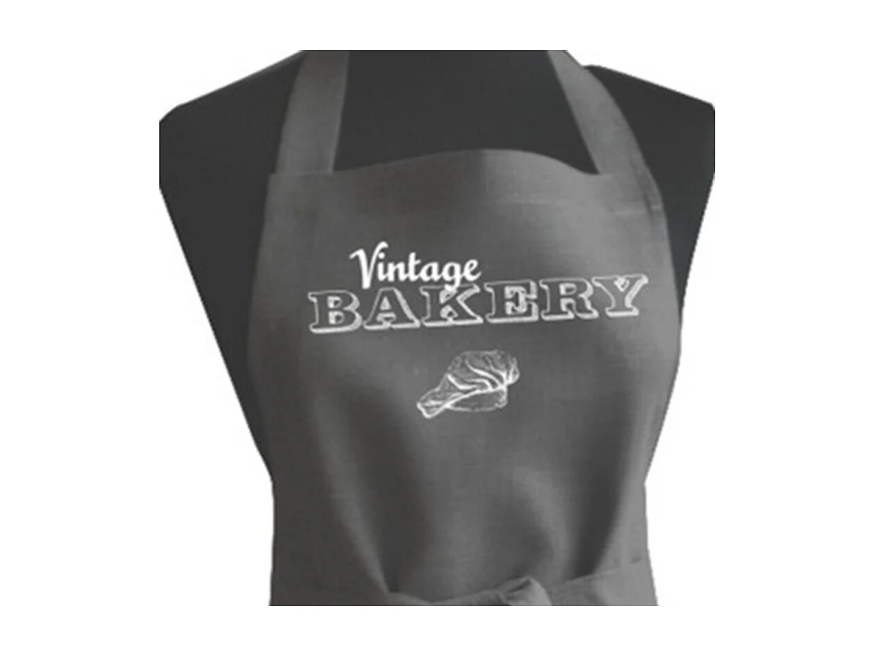 Delantal gris algondón 70x80 cm