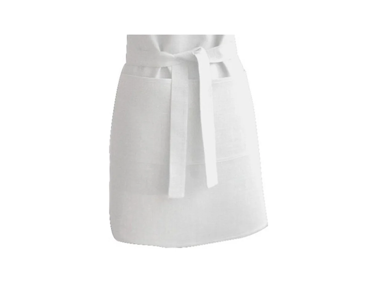 Grembiule bianco cotone 70x80 cm