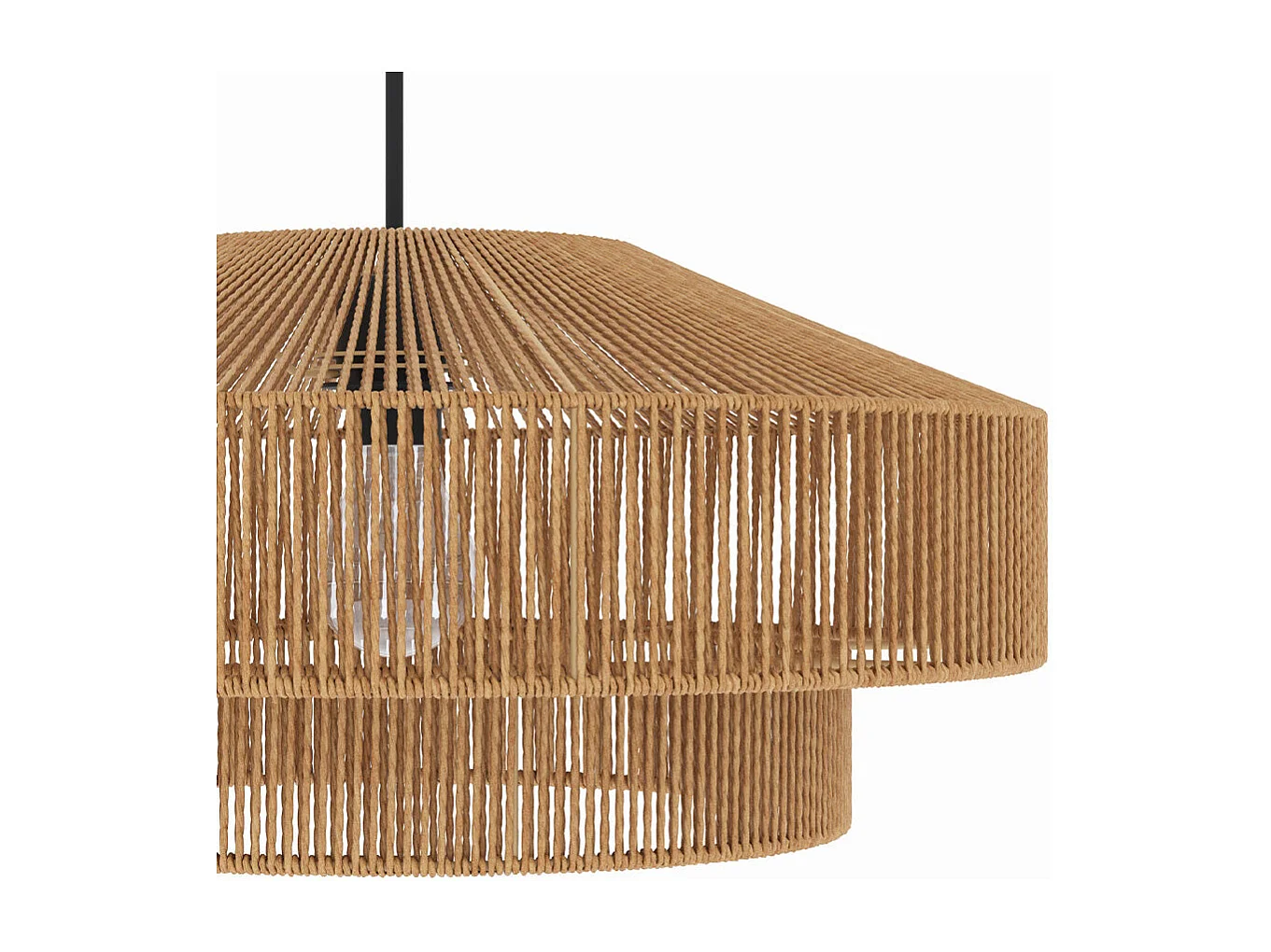 Suspension ronde en papier de corde 60 cm - Clairia