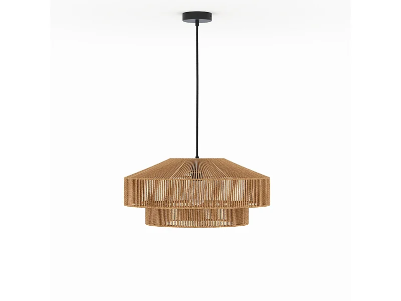 Suspension ronde en papier de corde 60 cm - Clairia