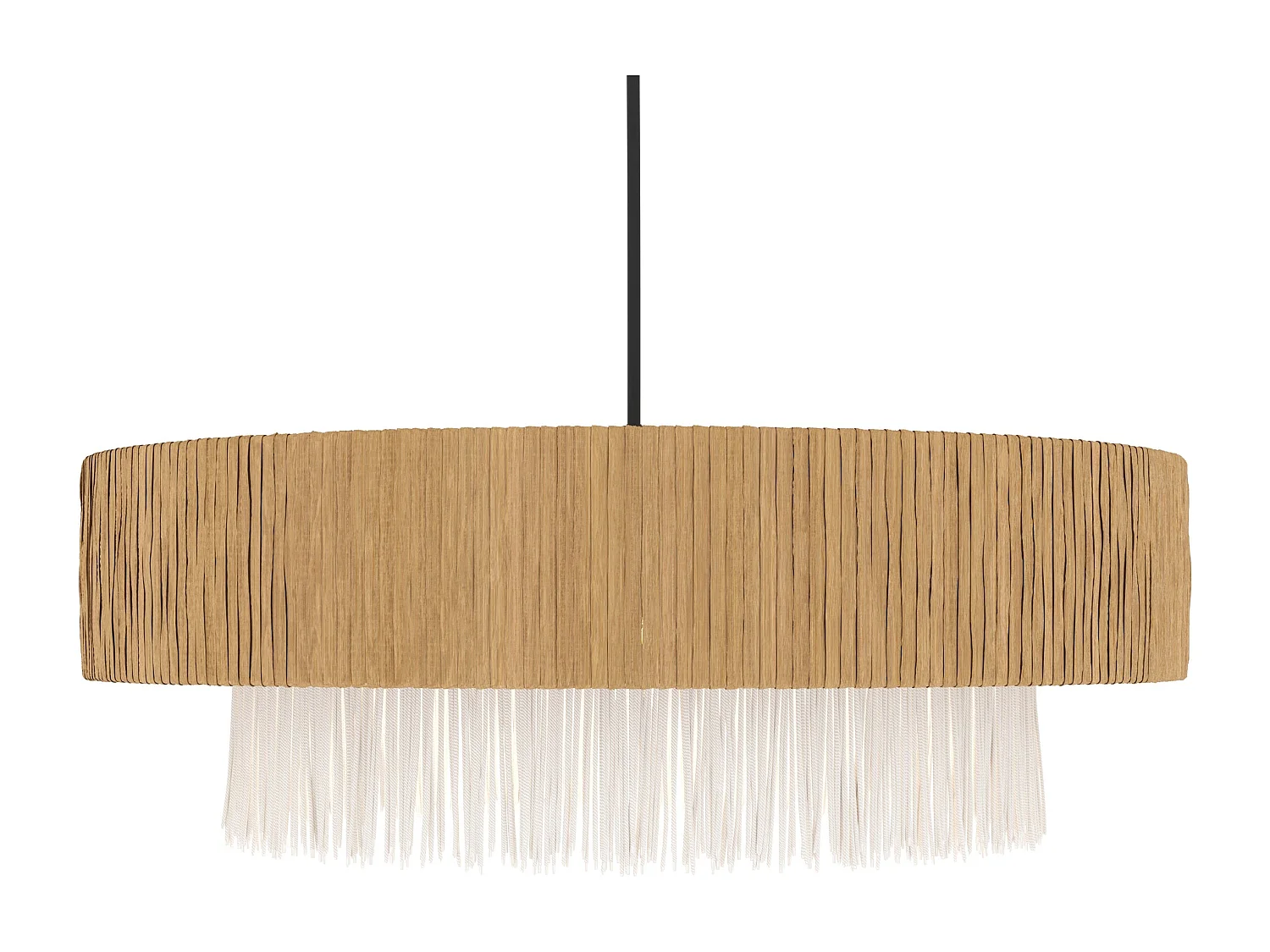 Sospensione rotonda in rafia 75 cm - Solara