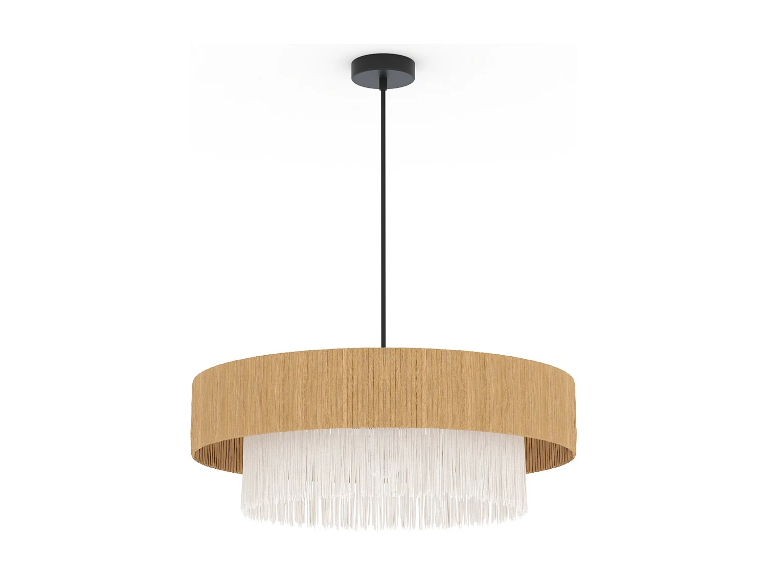 Suspension ronde en raphia 75 cm - Solara