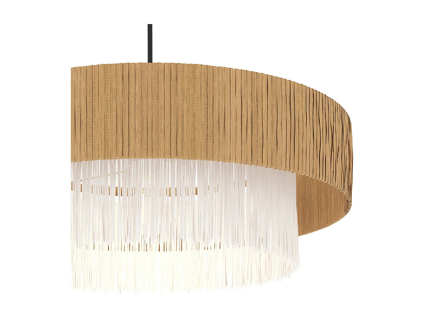 Suspension ronde en raphia 75 cm - Solara