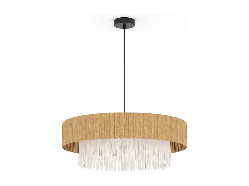 Suspension ronde en raphia 75 cm - Solara