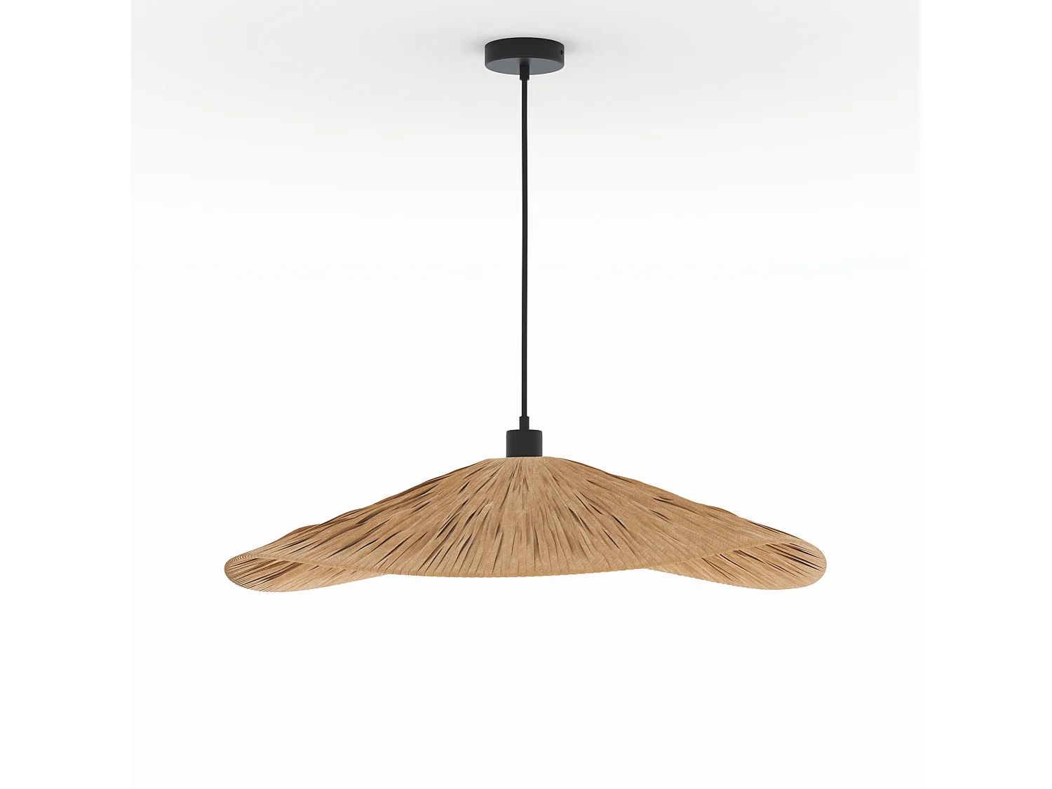 Lámpara de techo de rafia 75 cm - Stellaire