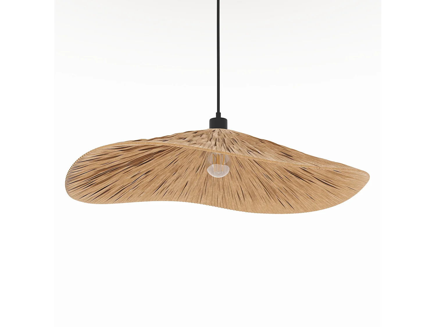 Lámpara de techo de rafia 75 cm - Stellaire