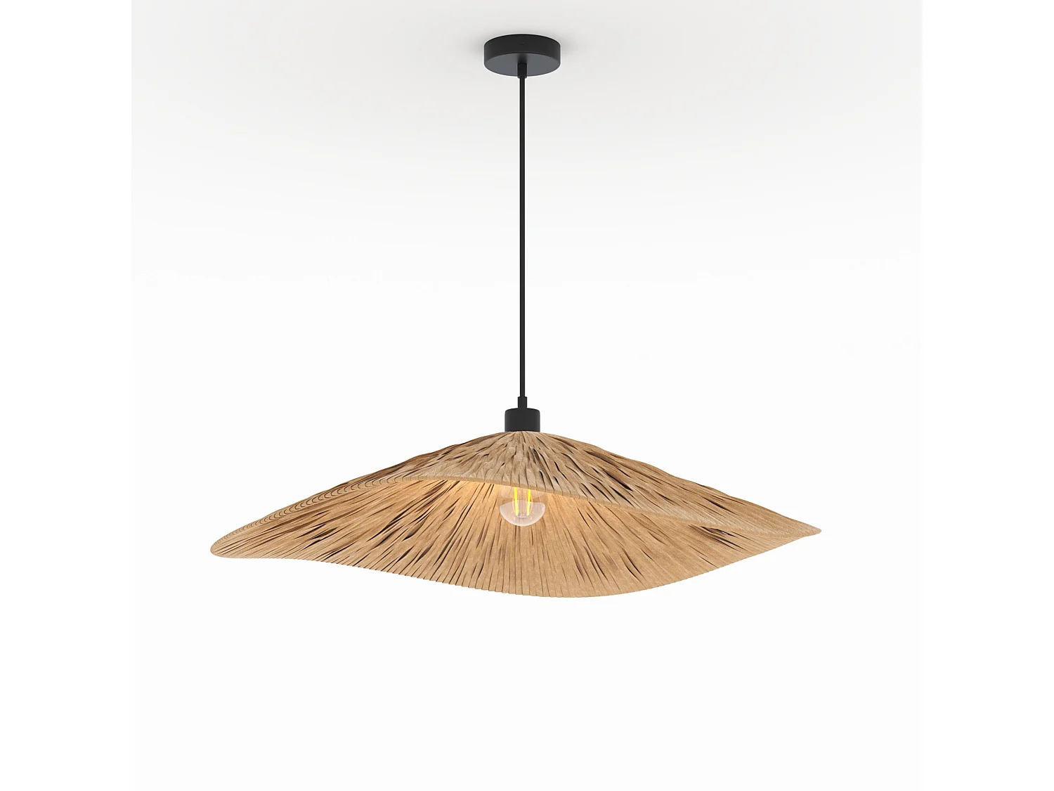 Suspension en raphia 75 cm - Stellaire