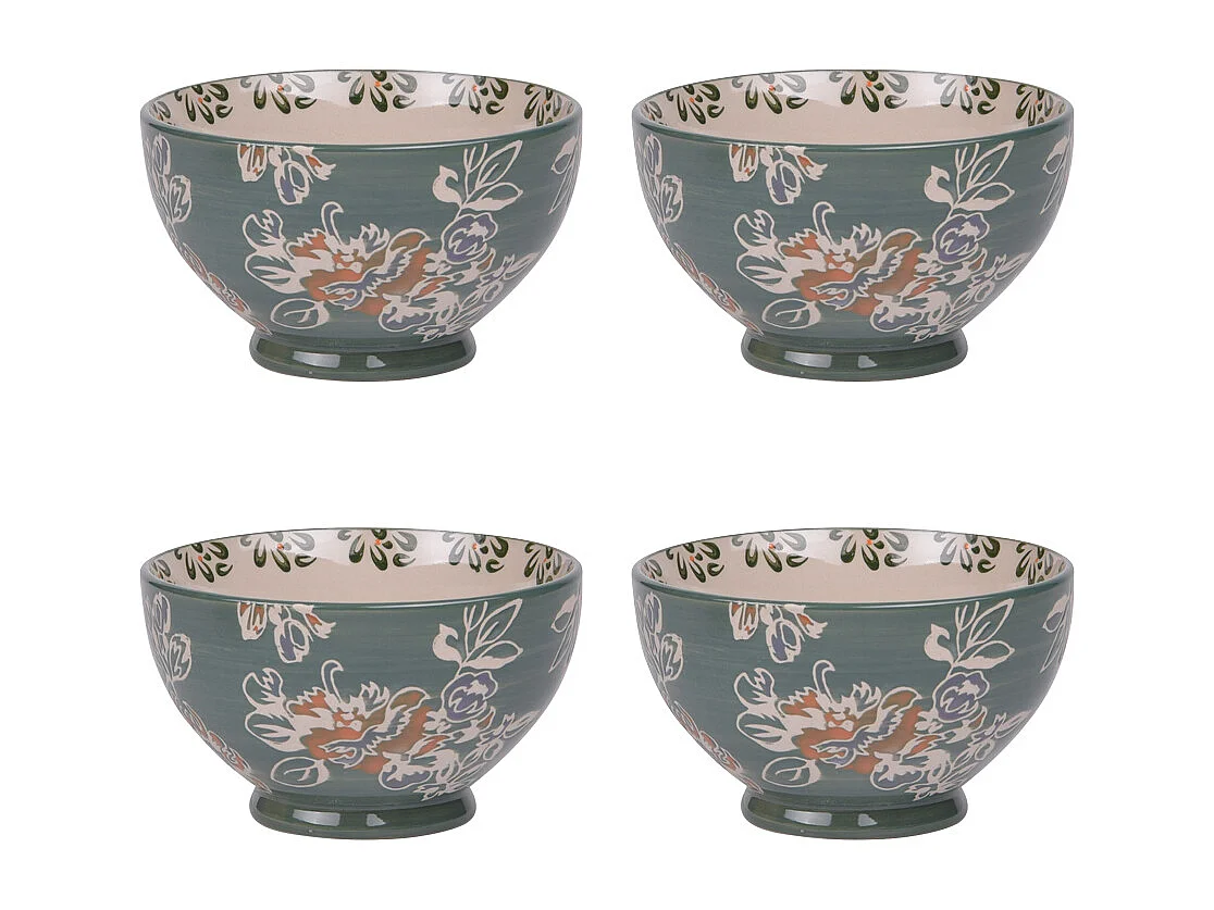 Coffret de 4 bols Faustine 14 cm