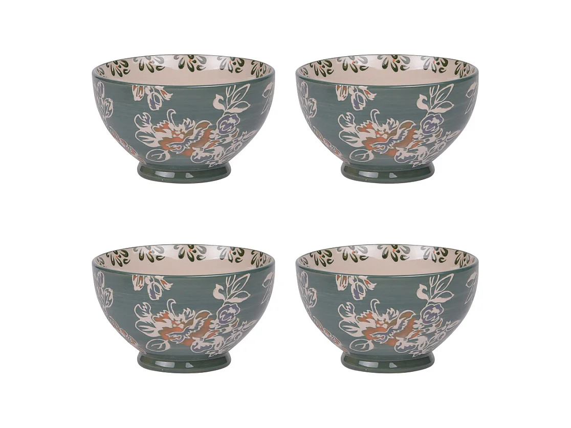 Coffret de 4 bols Faustine 14 cm