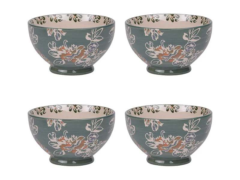 Coffret de 4 bols Faustine 14 cm