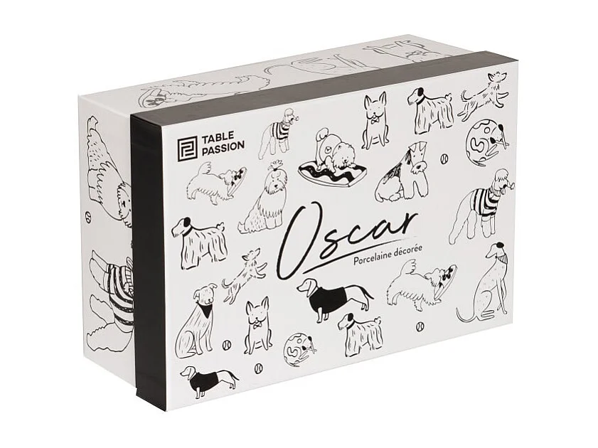 Coffret de 4 tasses Oscar 20 cl