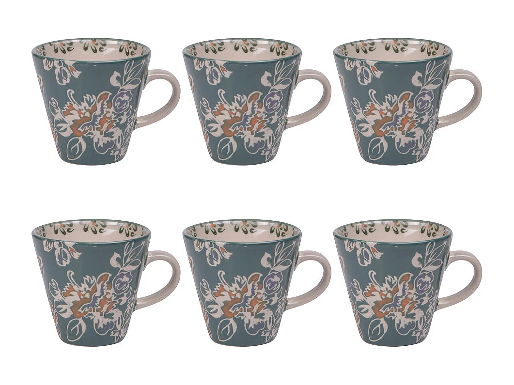 Coffret de 6 tasses Faustine 17 cl