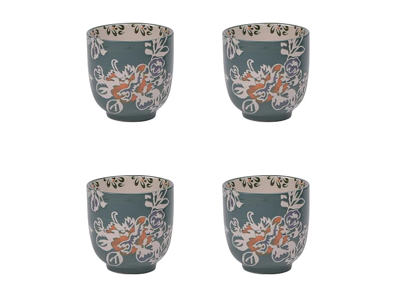 Coffret de 4 gobelets Faustine 7 cm