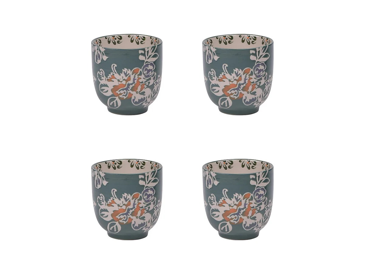 Coffret de 4 gobelets Faustine 7 cm