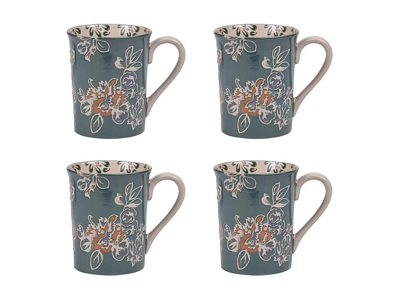Coffret de 4 mugs Faustine 30 cl