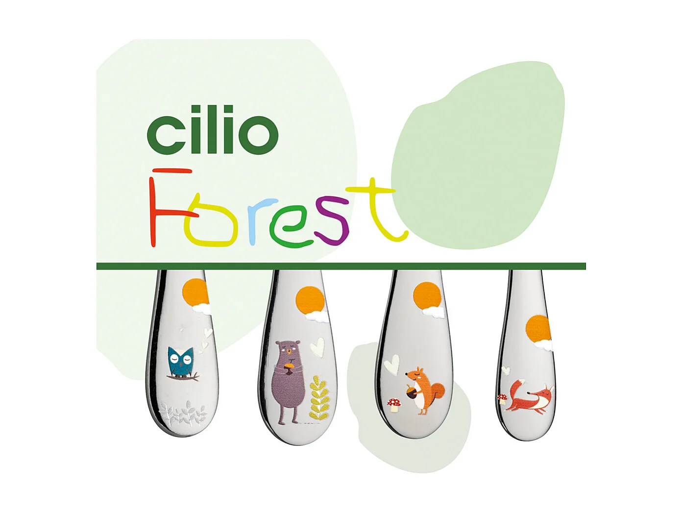 Couverts enfants Forest 4 pièces