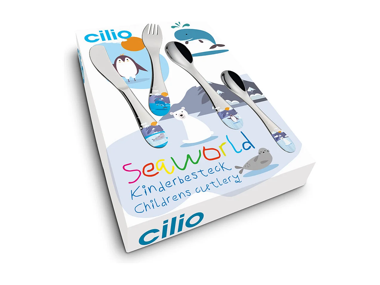 Couverts enfants Seaworld 4 pièces