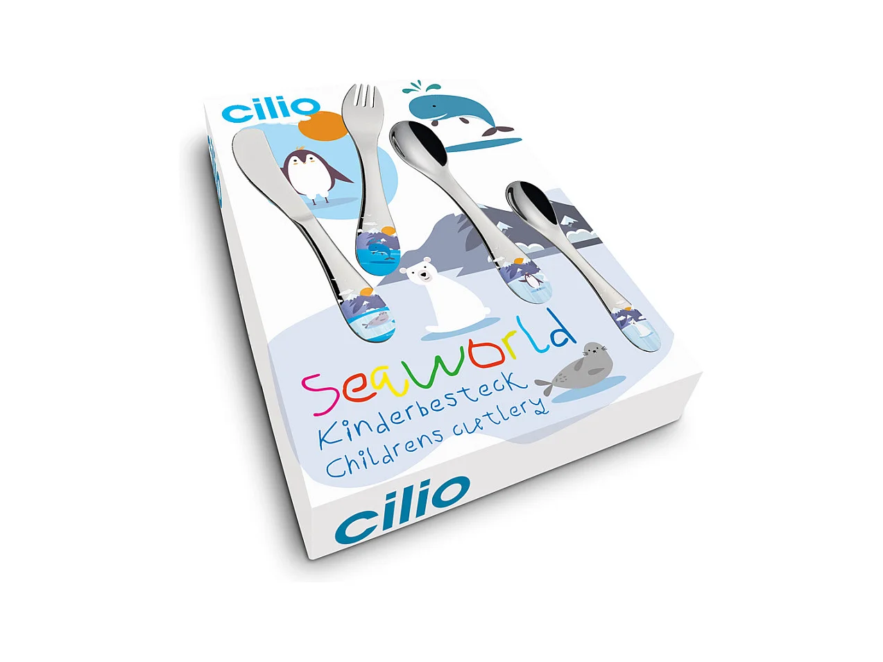 Couverts enfants Seaworld 4 pièces