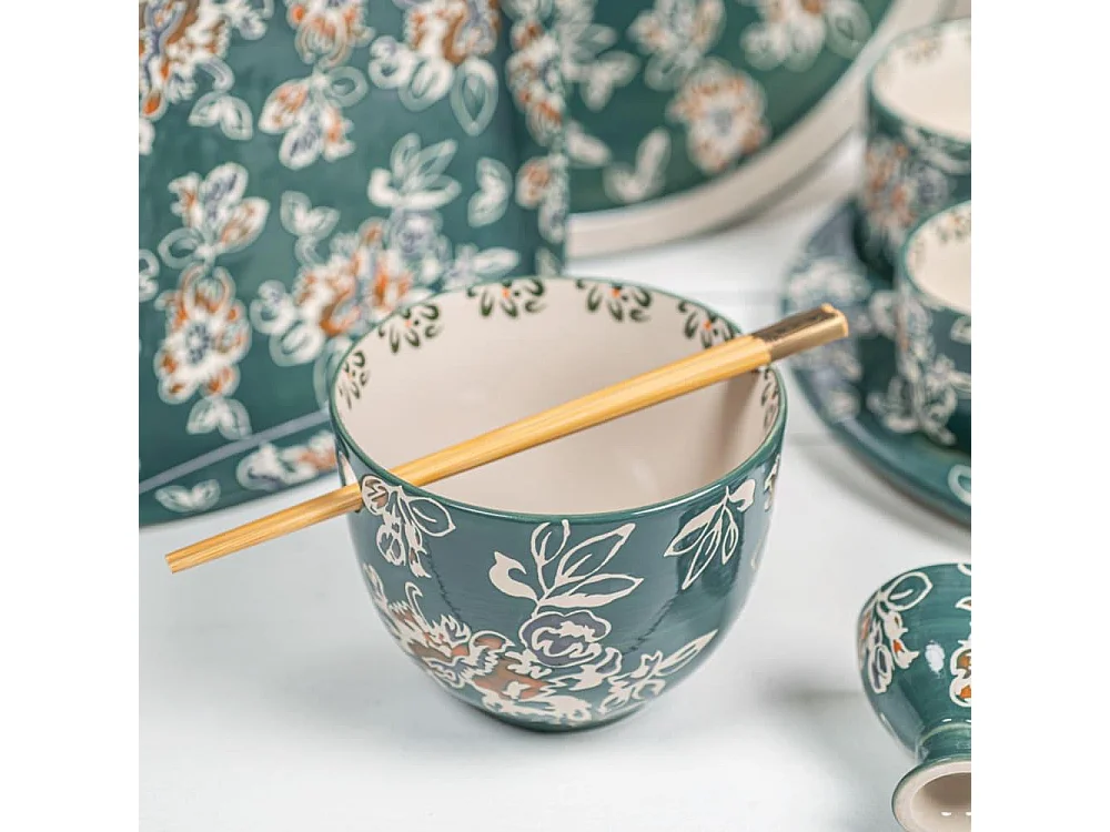 Bol avec baguettes Faustine 13 cm