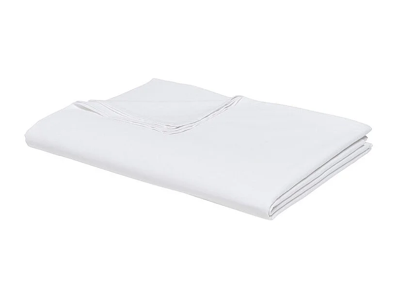 Feuille de comptoir 100% coton qualité 144 fils, en couleurs unies. Blanc 180x270cm