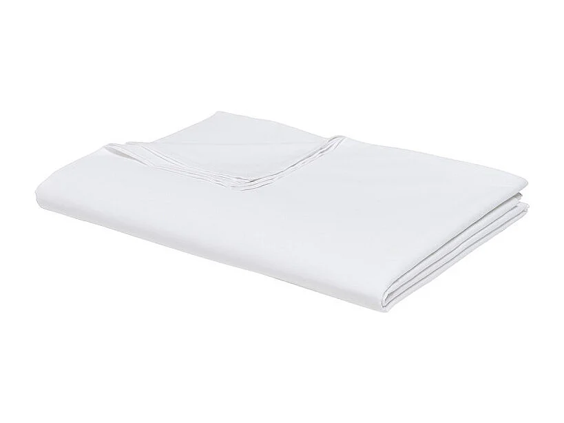 Feuille de comptoir 100% coton qualité 144 fils, en couleurs unies. Blanc 180x270cm