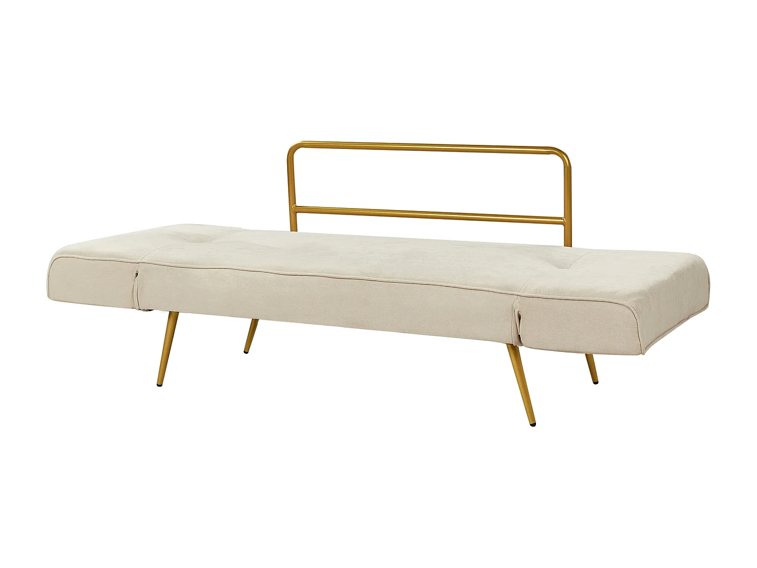 Slaapbank SAARELA Bouclé Gebroken wit 2-zitter