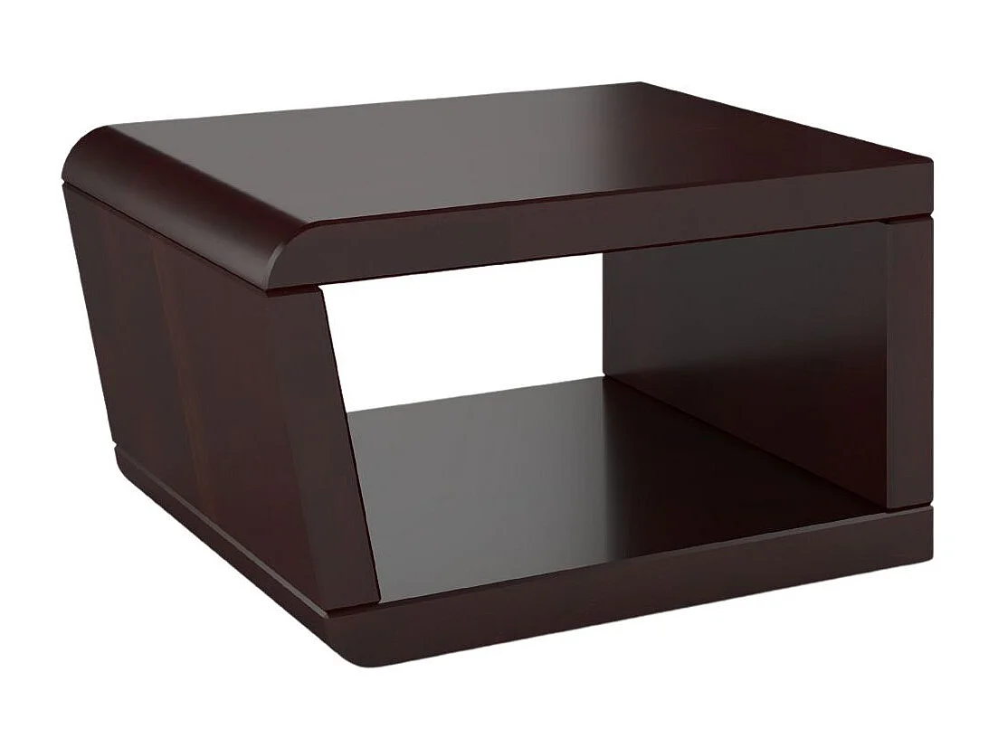 Table de nuit moderne en bois de hêtre massif sans tiroirs Harald / couleur palissandre