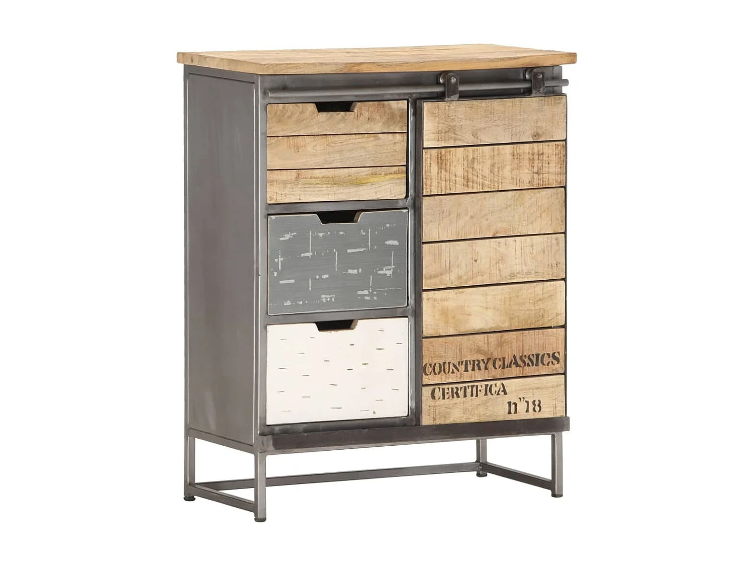 Buffet 60 x 30 x 70 cm Bois de manguier massif