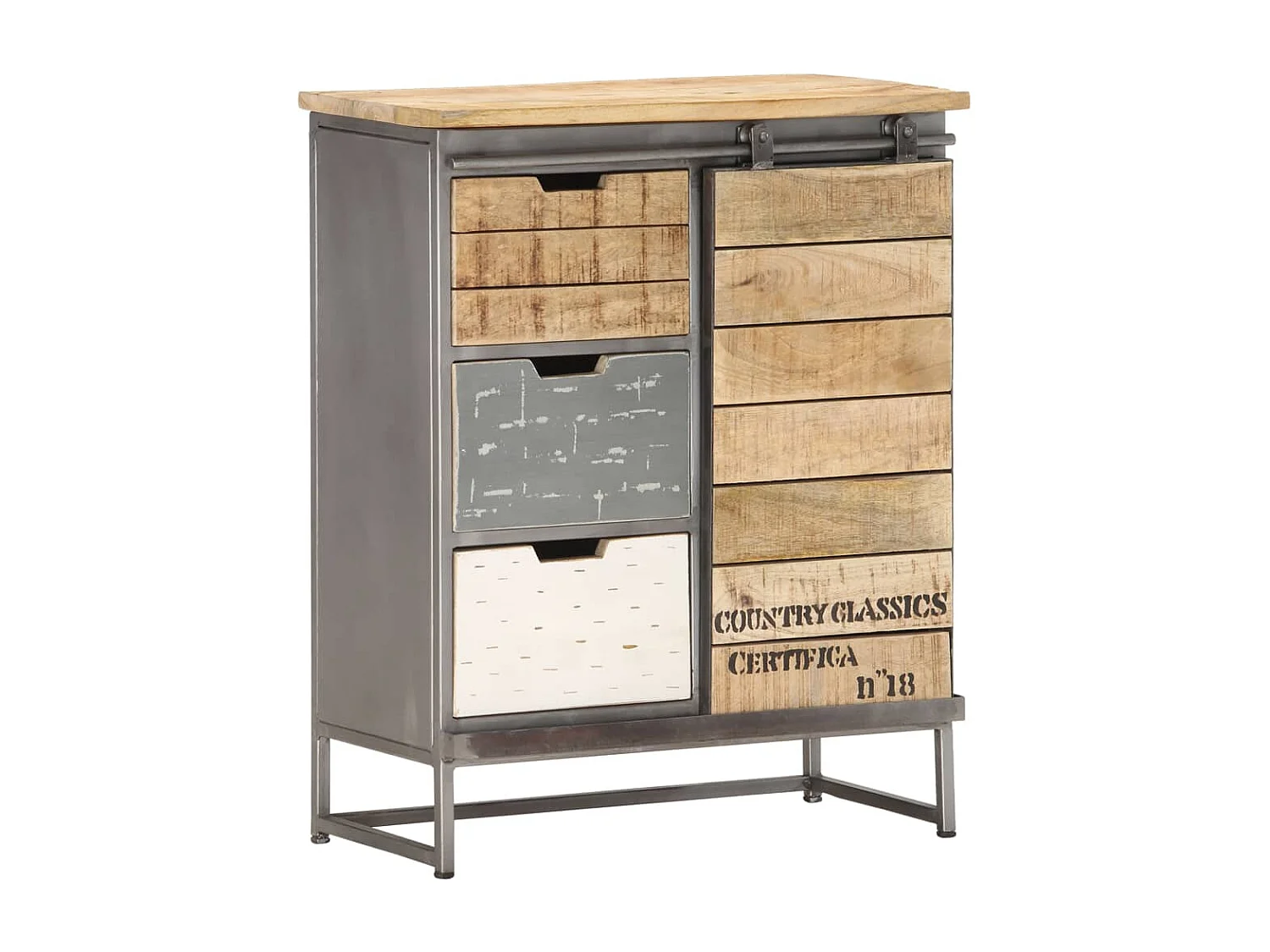 Buffet 60 x 30 x 70 cm Bois de manguier massif