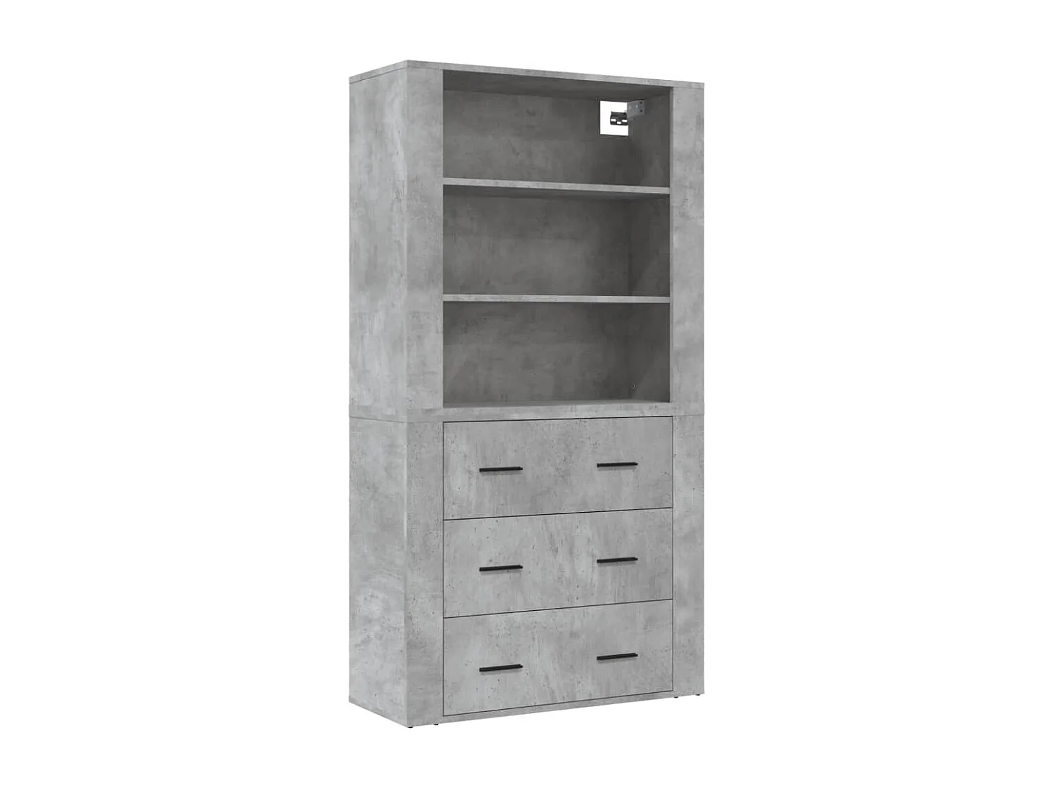 Credenza Grigio Cemento in Legno Multistrato