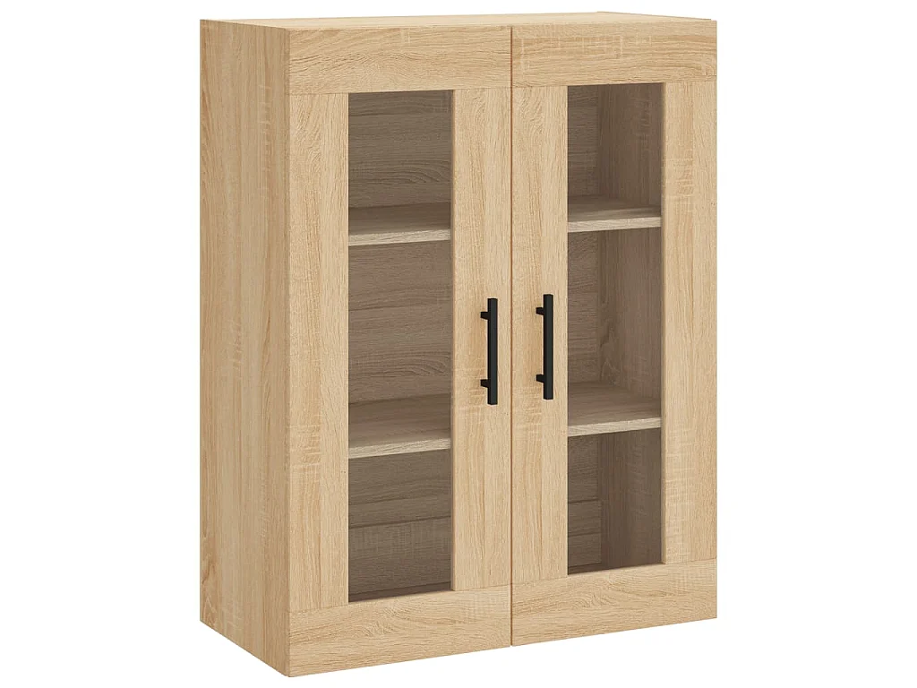 Hoge kast 69,5x34x180 cm bewerkt hout sonoma eikenkleurig