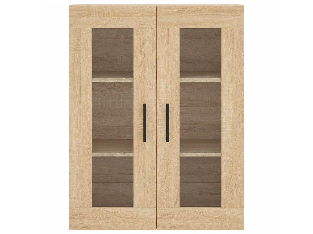 Hoge kast 69,5x34x180 cm bewerkt hout sonoma eikenkleurig