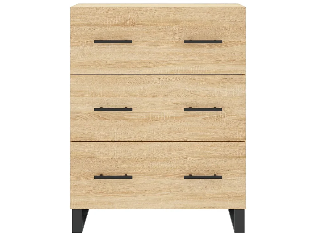 Hoge kast 69,5x34x180 cm bewerkt hout sonoma eikenkleurig