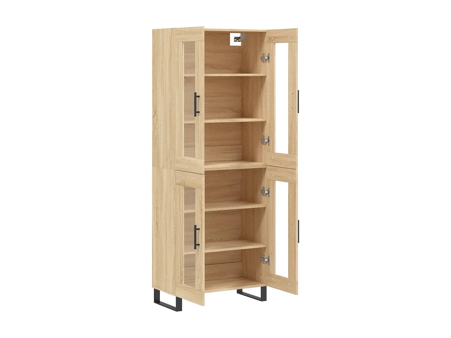 Buffet haut Chêne sonoma 69,5x34x180 cm Bois d'ingénierie