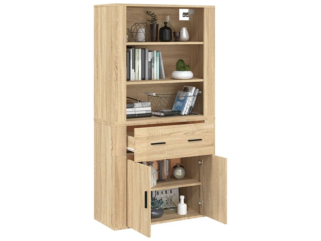Highboard Sonoma-Eiche Holzwerkstoff