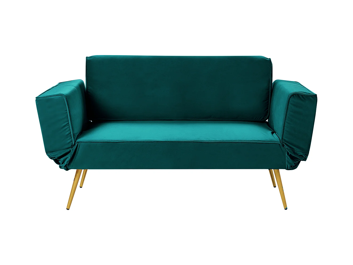 Divano letto SAARELA Velluto Verde smeraldo 2 posti
