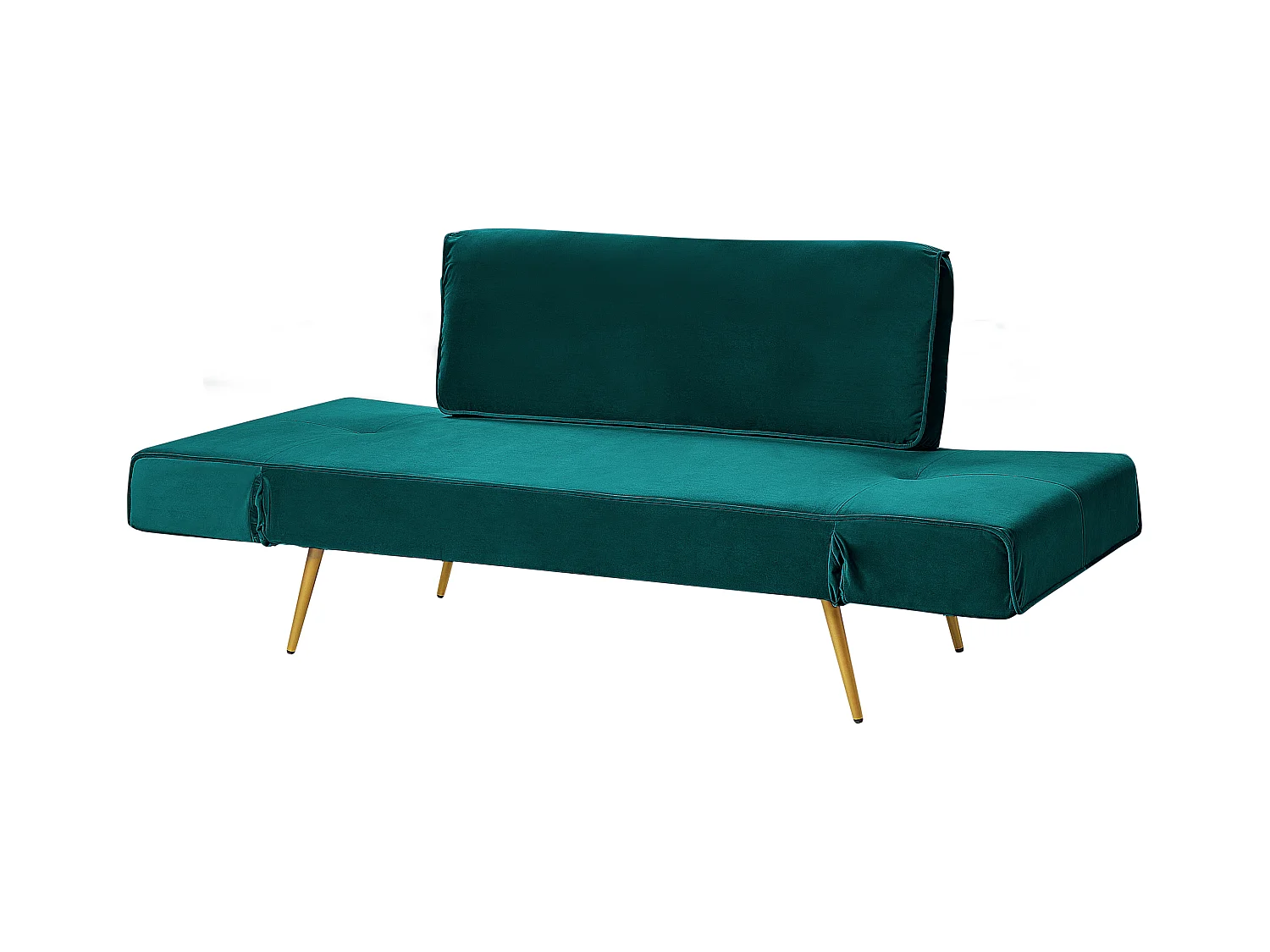 Divano letto SAARELA Velluto Verde smeraldo 2 posti