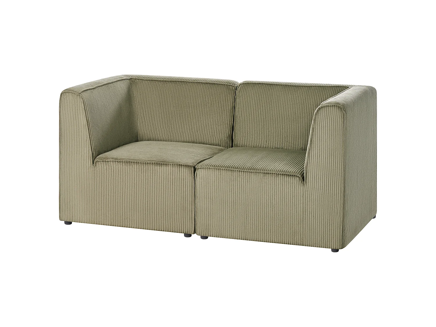 Modulsofa LEMVIG Cord Dunkelgrün 2-Sitzer