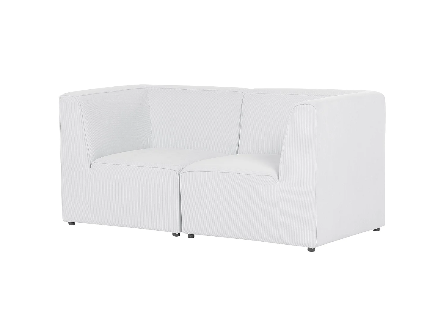 Sofá modular LEMVIG Bombazine Branco creme 2 lugares