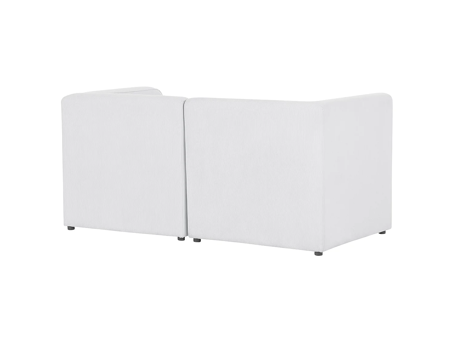 Sofá modular LEMVIG Bombazine Branco creme 2 lugares