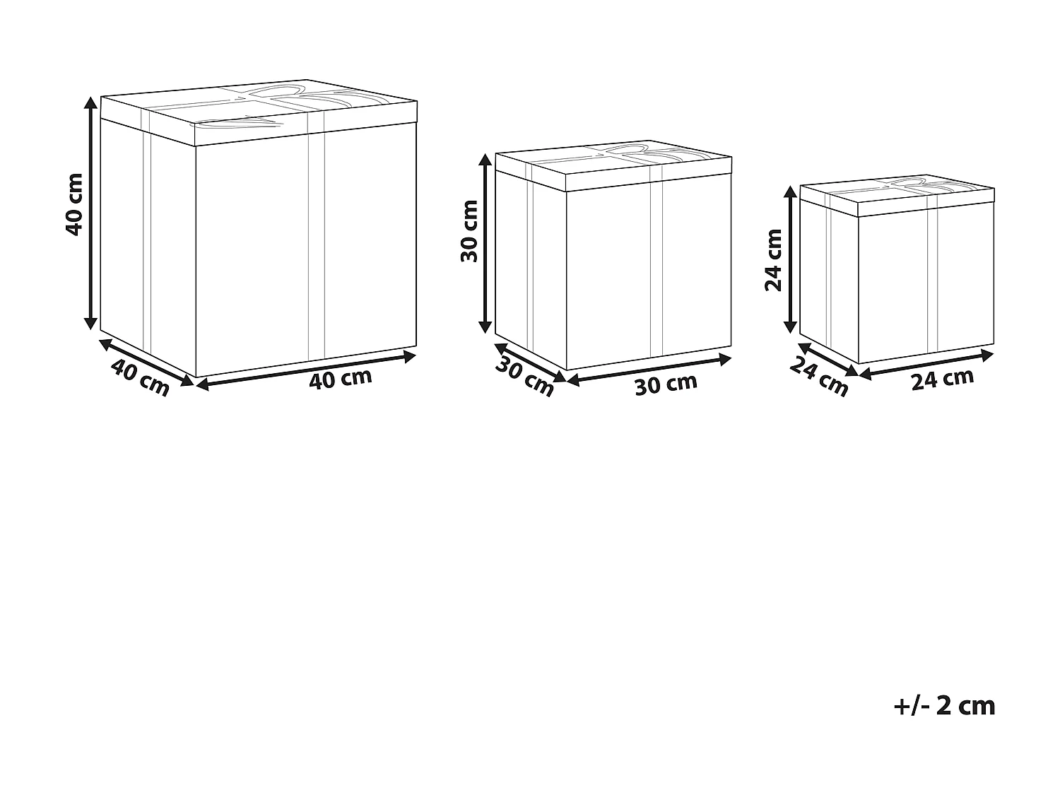 Lot de 3 paniers Cadeaux de Noël CADEAU Rotin Naturel