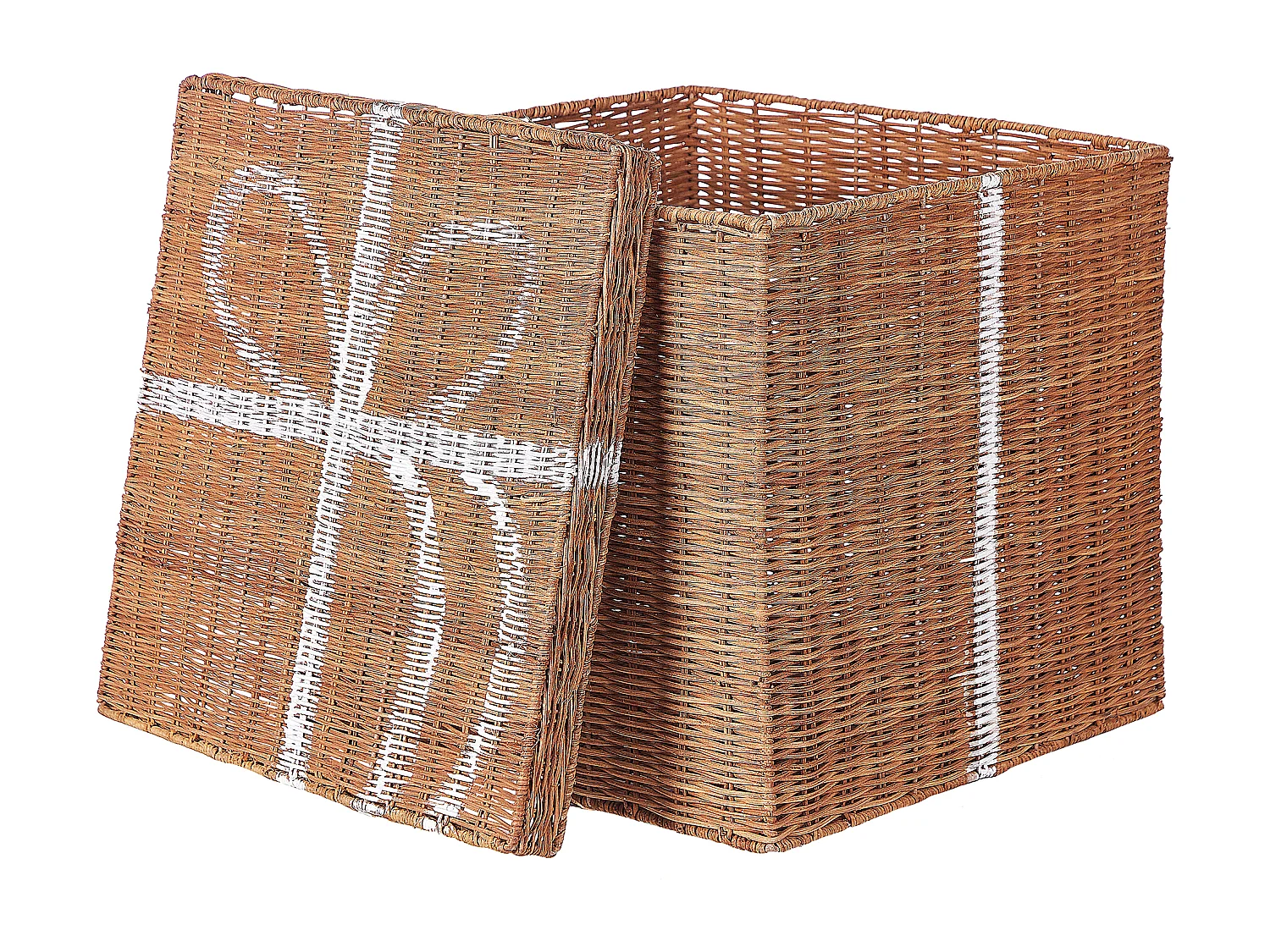 Lot de 3 paniers Cadeaux de Noël CADEAU Rotin Naturel