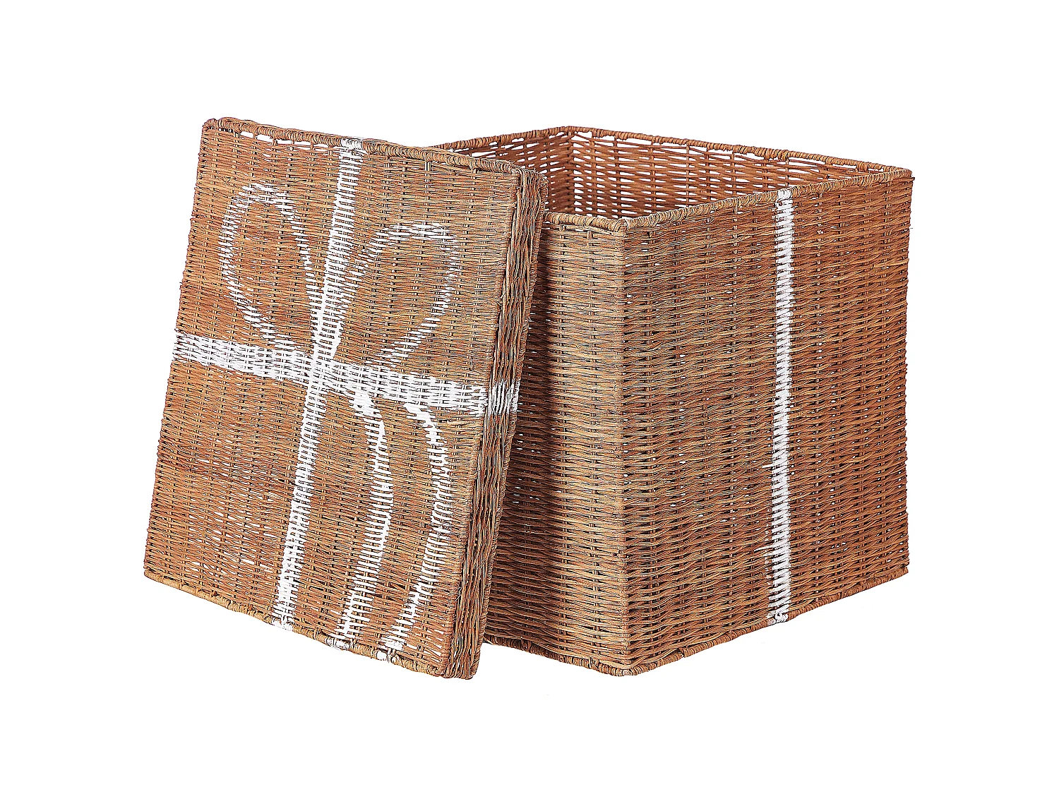 Zestaw 3 koszy Prezenty świąteczne CADEAU Rattan Naturalny