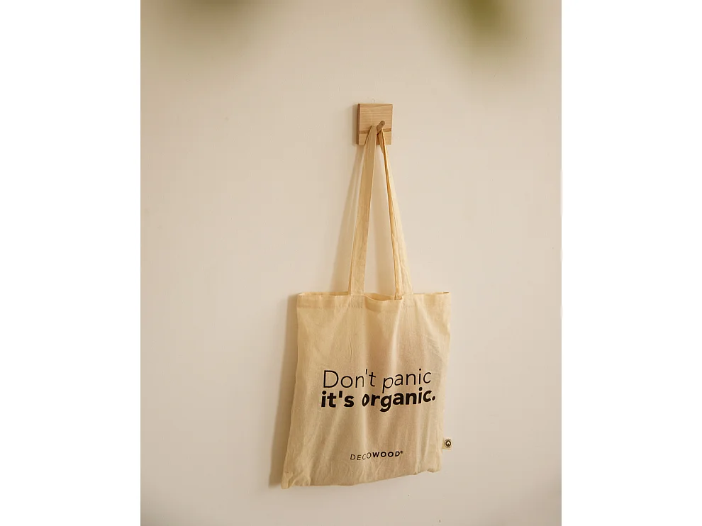 Appendiabiti da parete in legno massello in tono marrone chiaro. 6x8cm - KATE - DECOWOOD